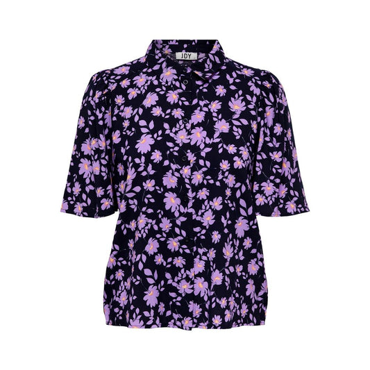 Purple Viscose Shortsleeve