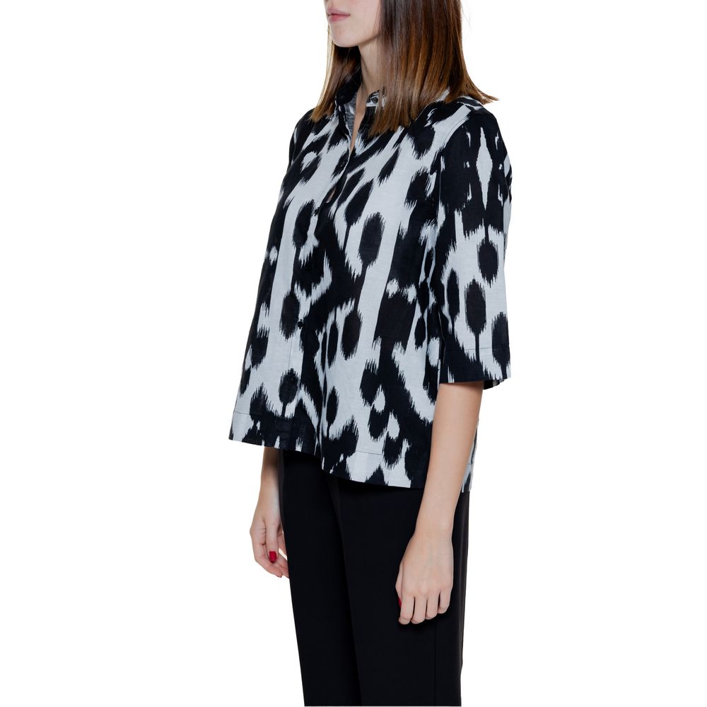 Black Linen Shortsleeve