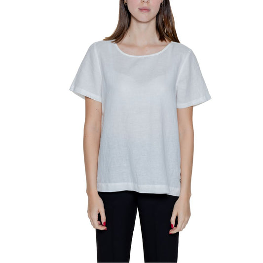 White Linen Blouse