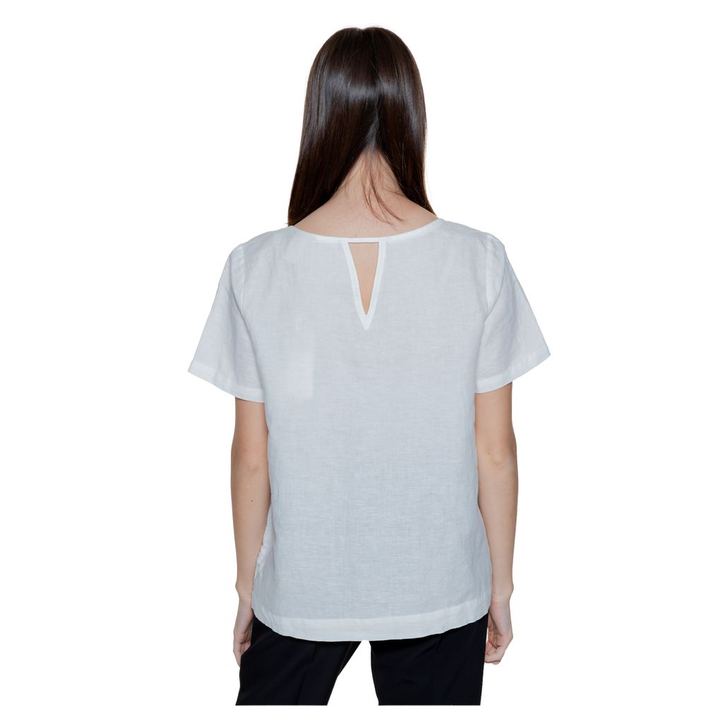 White Linen Blouse