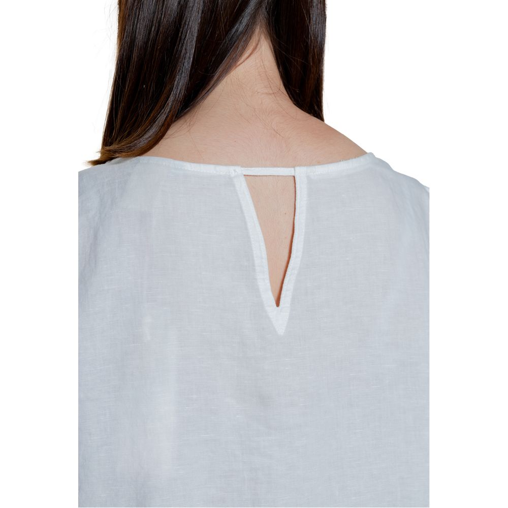 White Linen Blouse