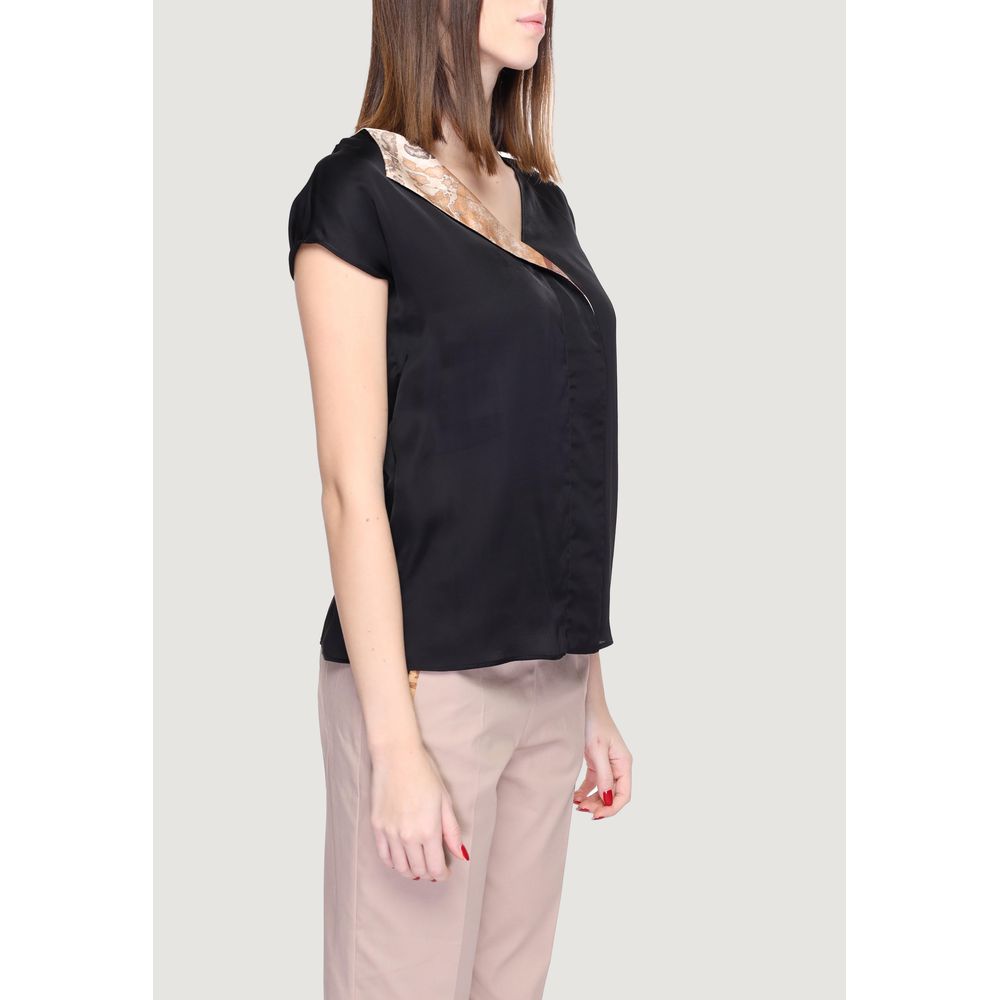 Black Viscose Blouse