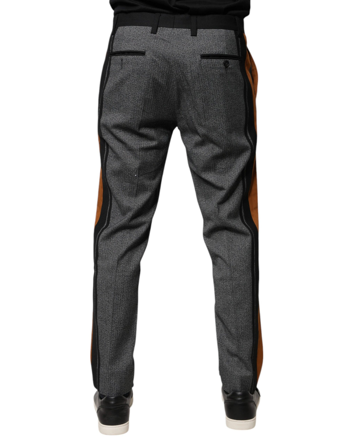 Multicolor Cotton Tapered Dress Formal Pants