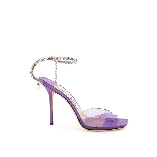 Purple Satin Sandal