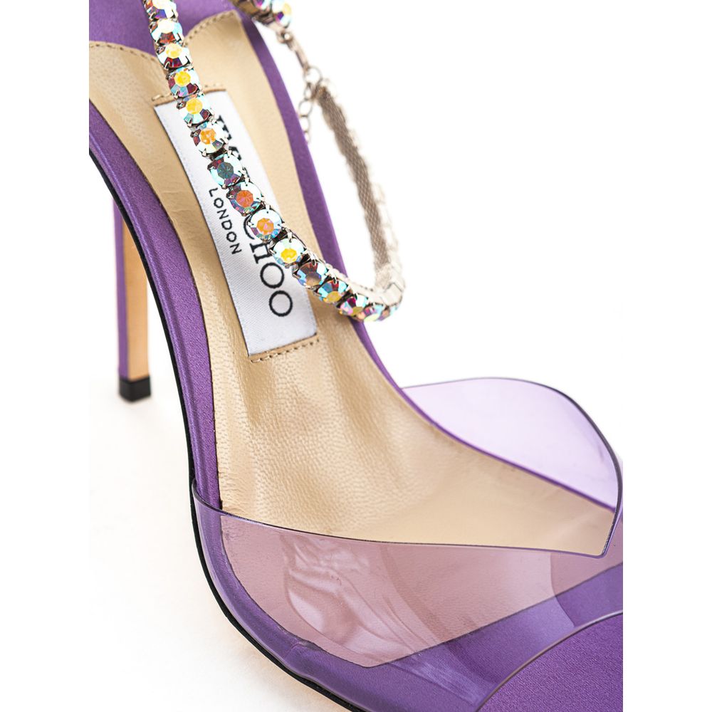 Purple Satin Sandal