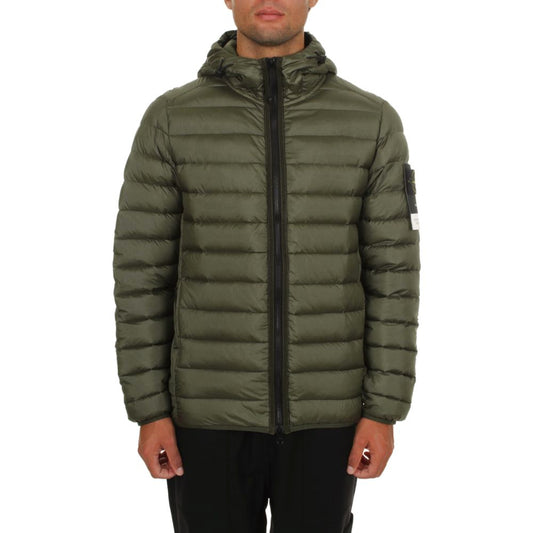Green Nylon Men Jacket