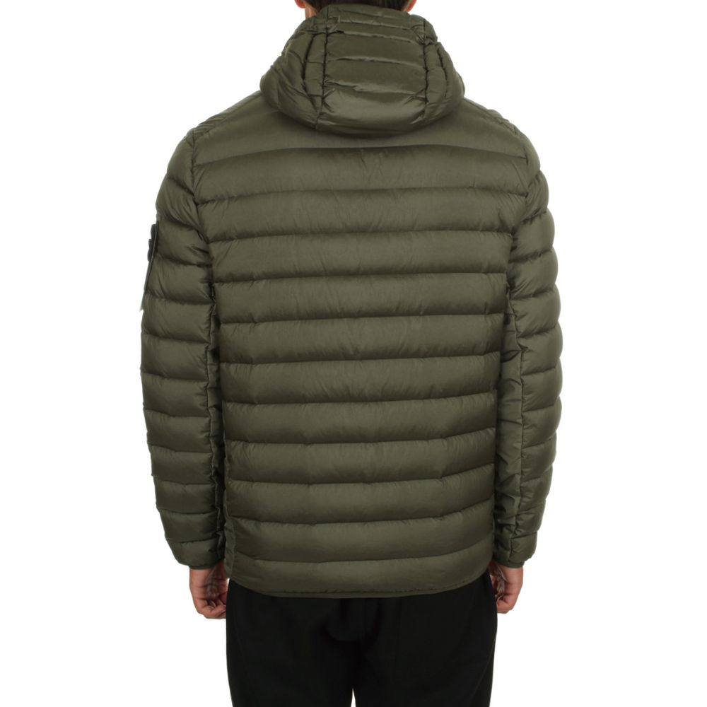 Green Nylon Men Jacket