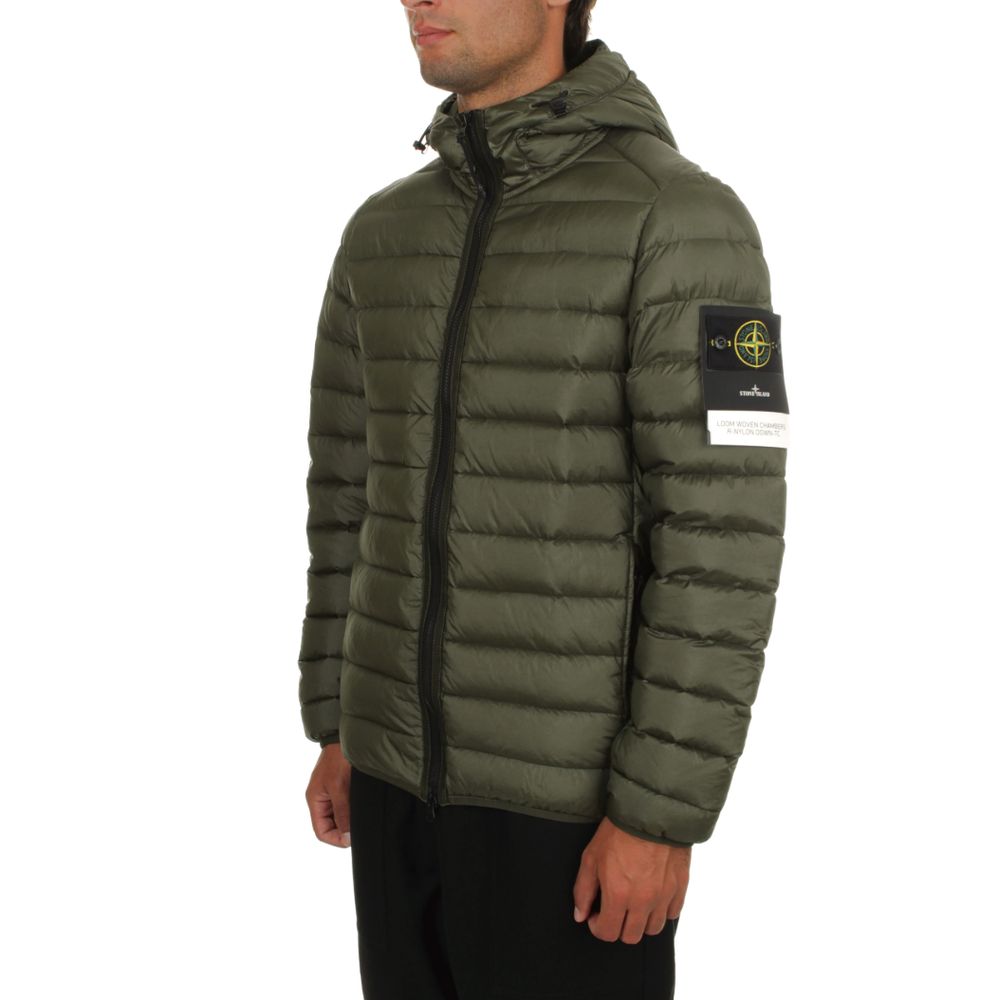 Green Nylon Men Jacket