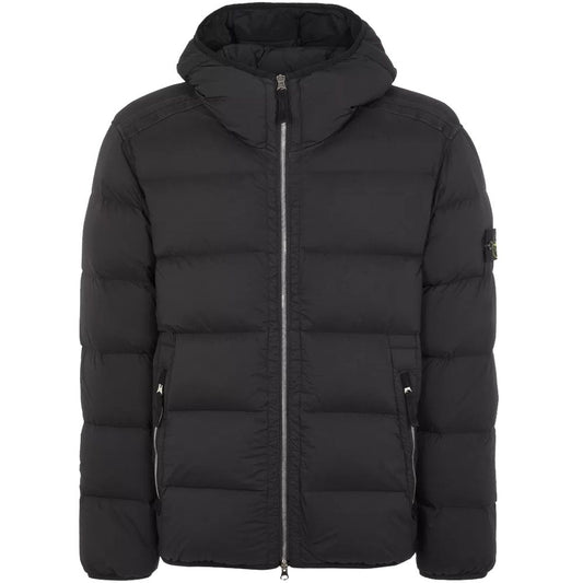 Black Nylon Men Jacket