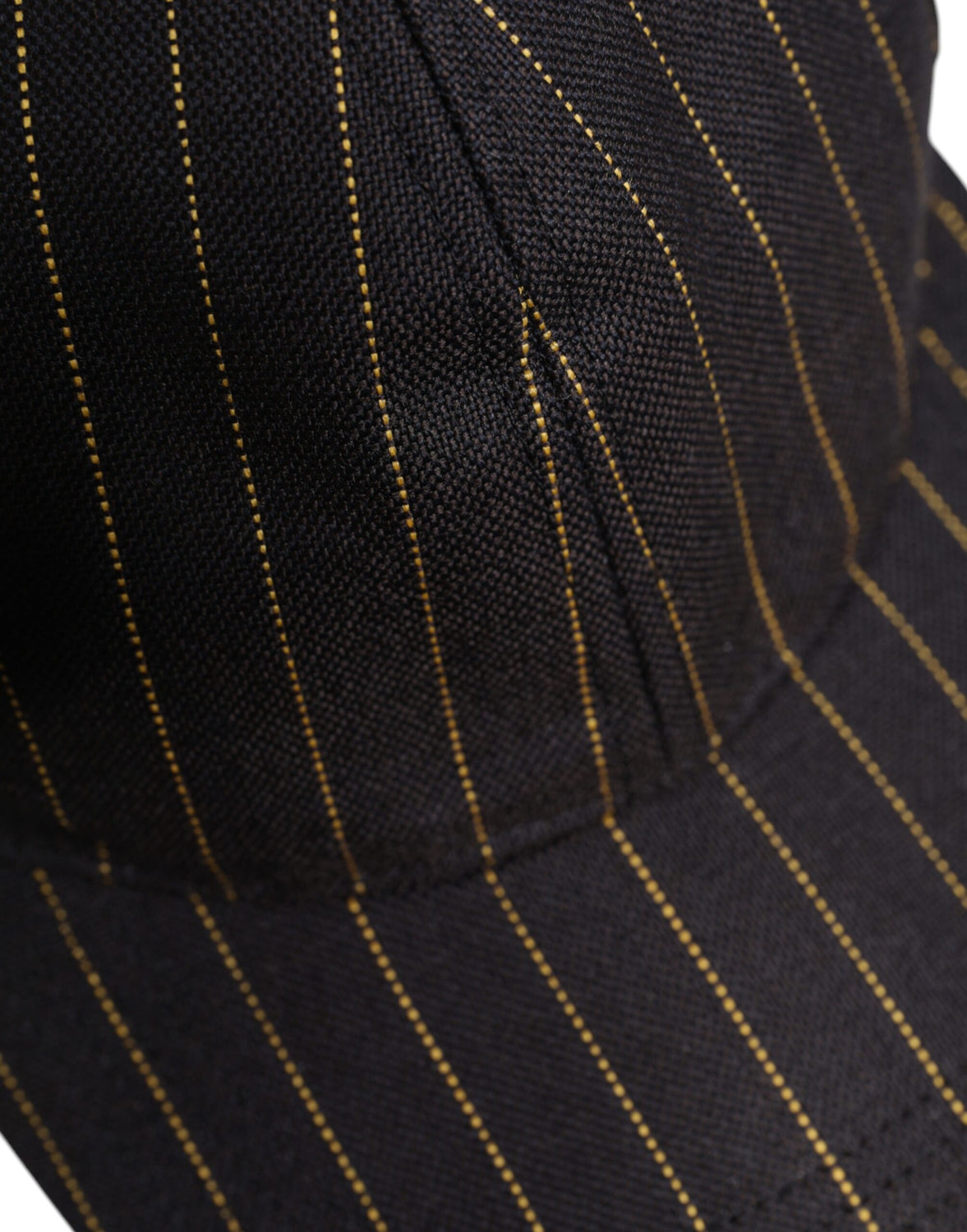 Brown Stripes Cotton 6 Panels Baseball Cap