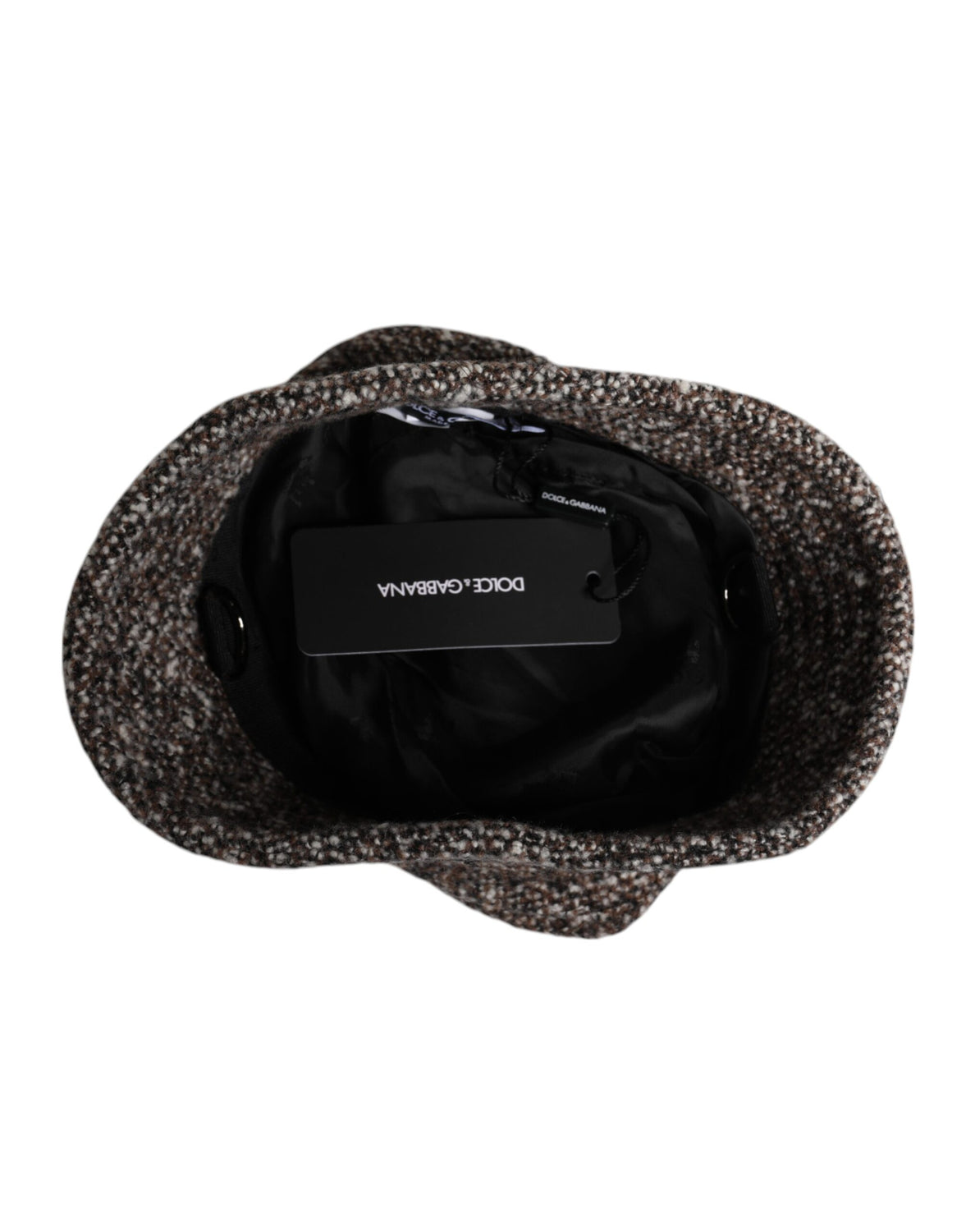 Brown Alpaca Wool Woven Bucket Hat