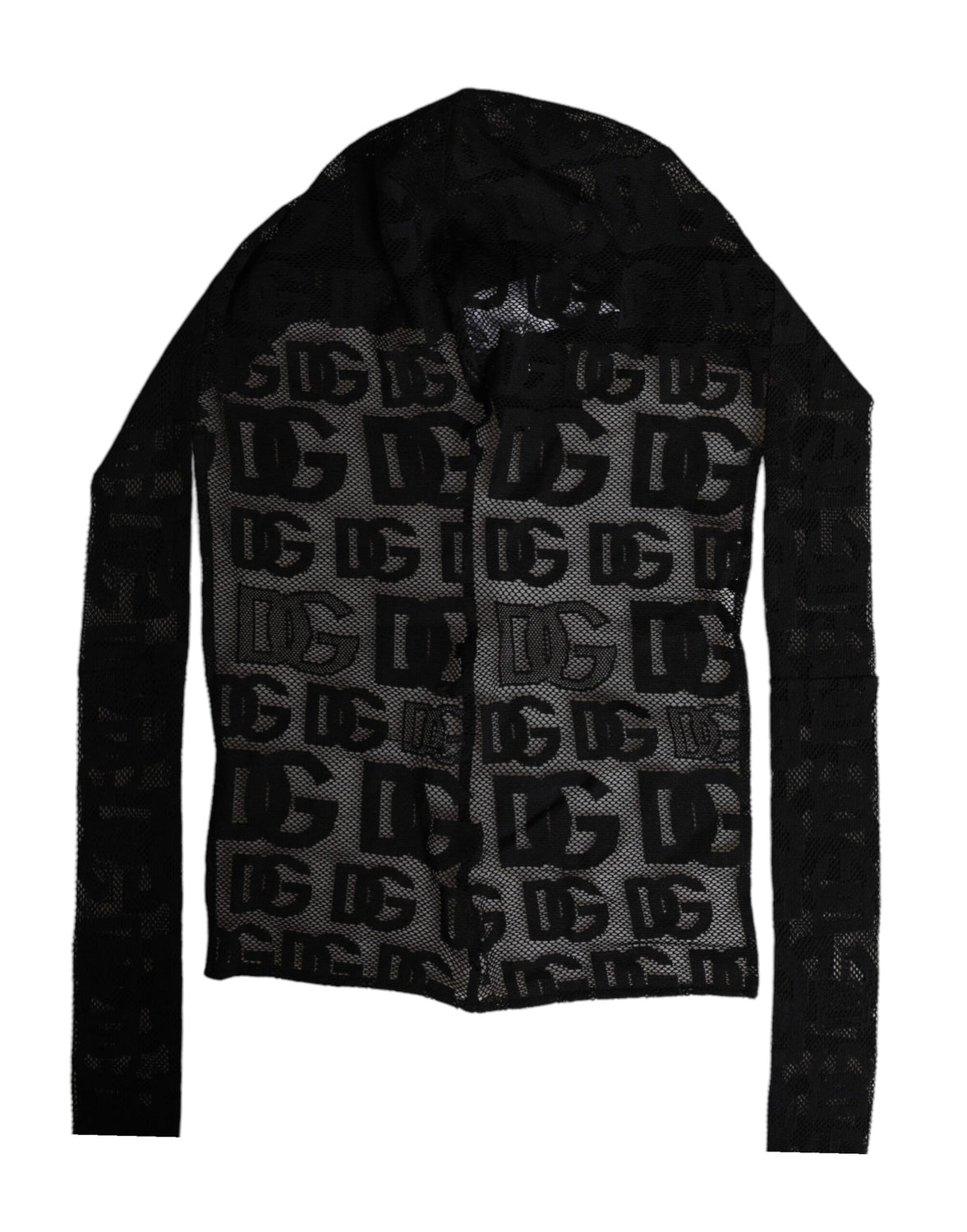 Black Logo Mesh Whole Head Wrap Hat