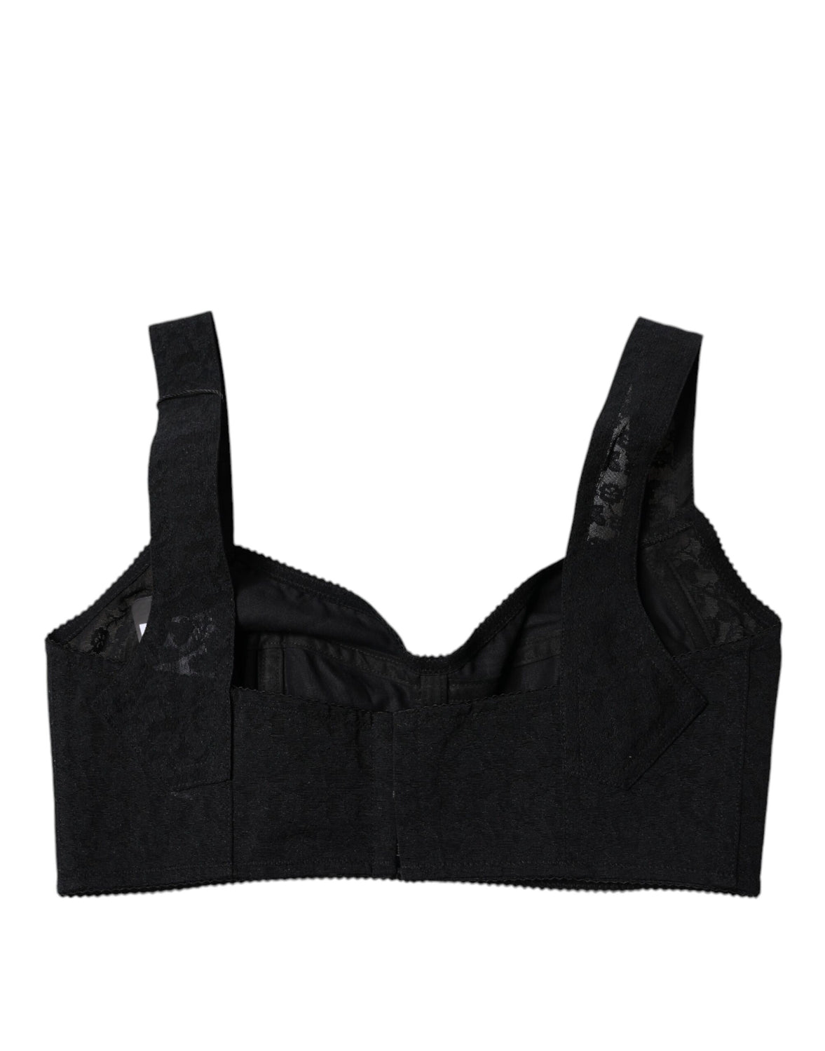Black Nylon Balconcino Brassiere Underwear