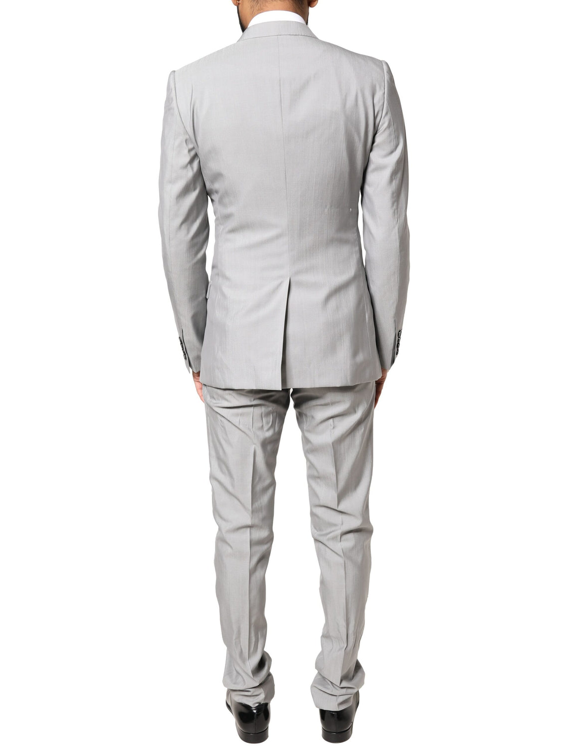 Light Gray Wool GOLD 2 Piece Formal Suit