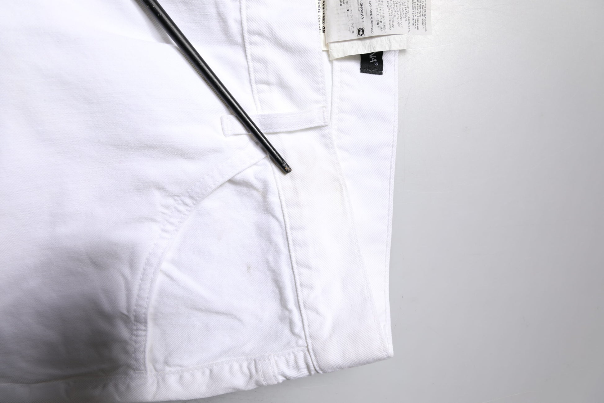 White Cotton Straight Men Denim Jeans