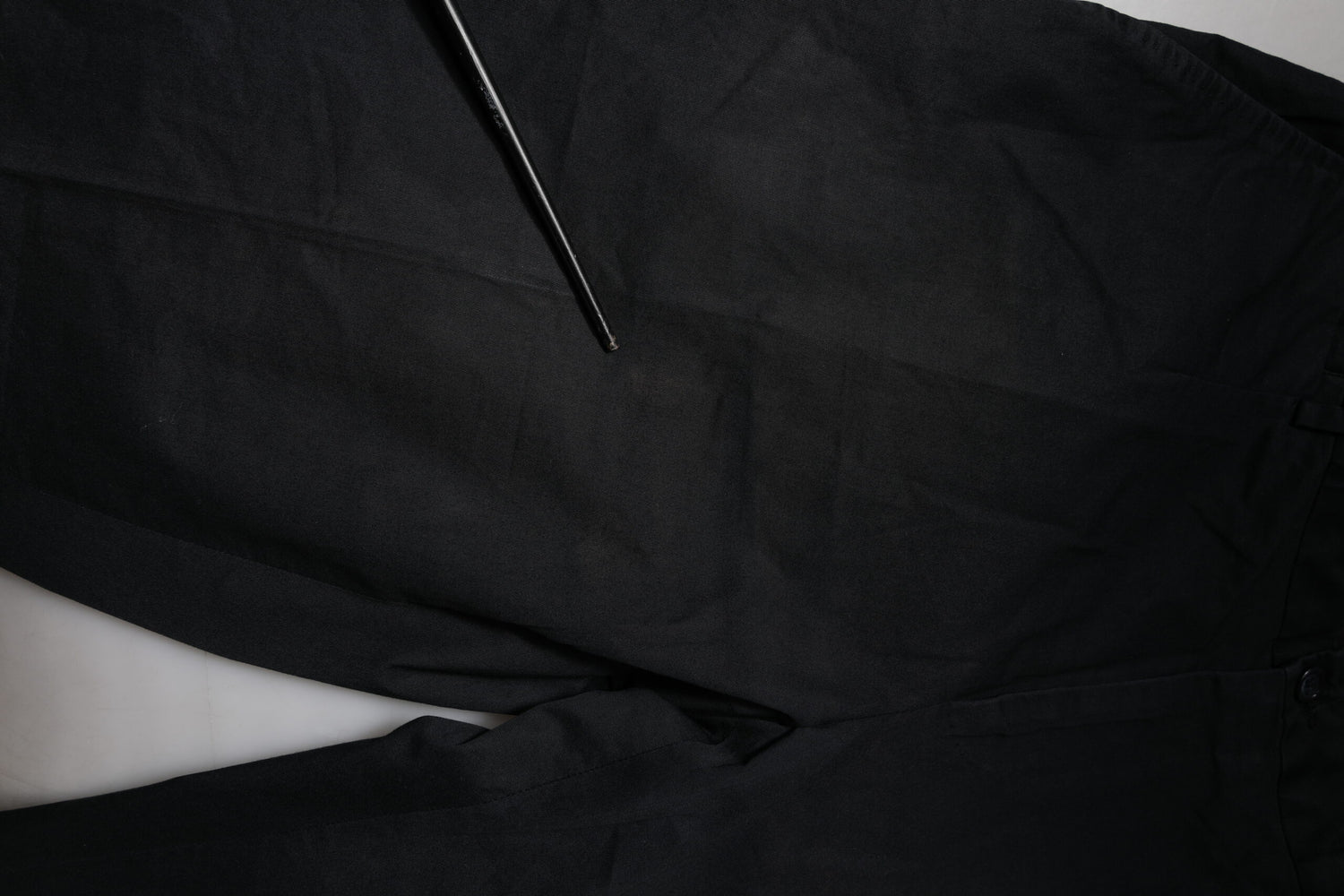 Black Cotton Stretch Skinny Dress Formal Pants