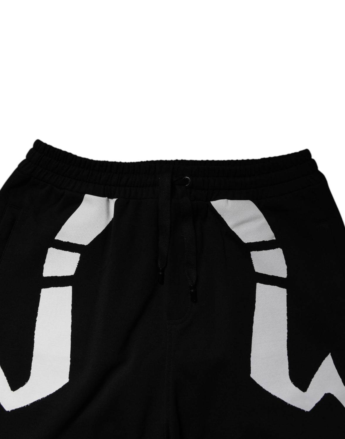 Black Logo Cotton Jogger Sweatpants Pants