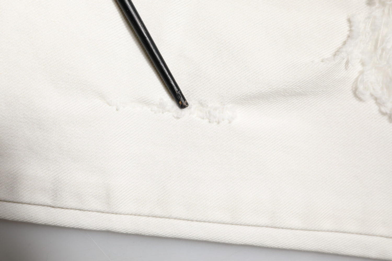 White Tattered Graffiti Skinny Denim Jeans