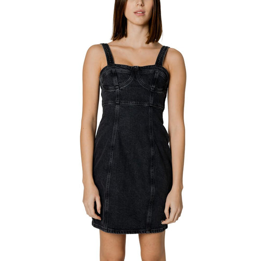 Black Recycled Cotton Midi