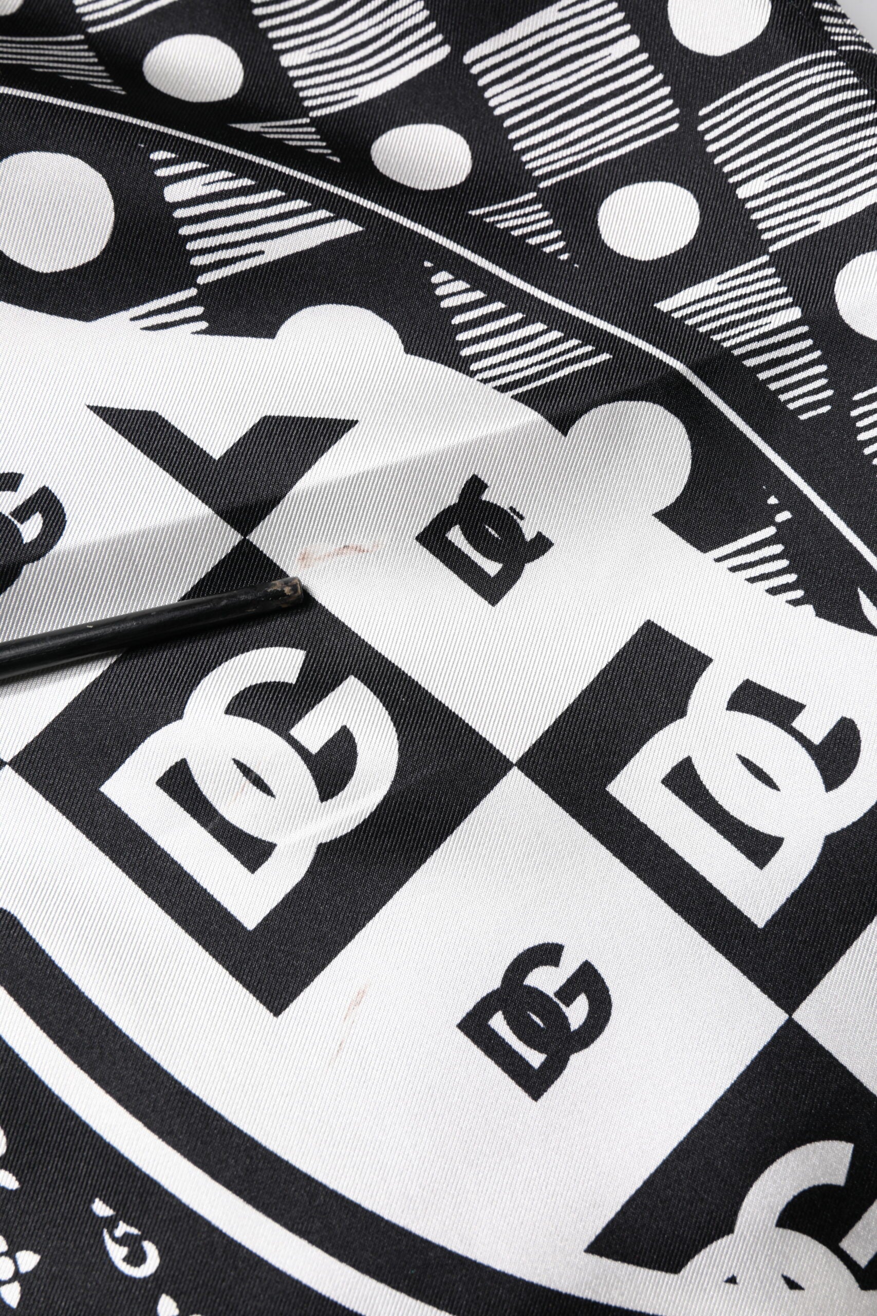 Black White Bandana Silk Men Bermuda Shorts