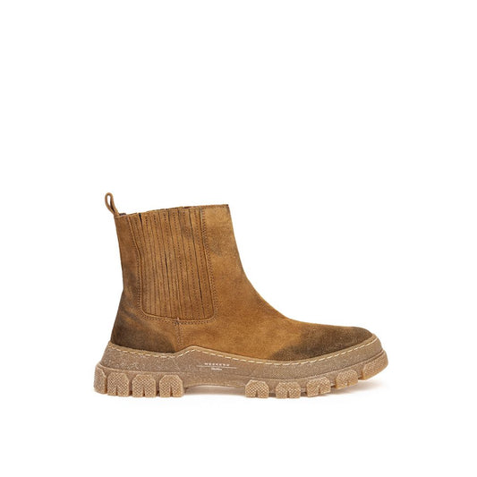 Brown Suede Leather Chelsea Boots