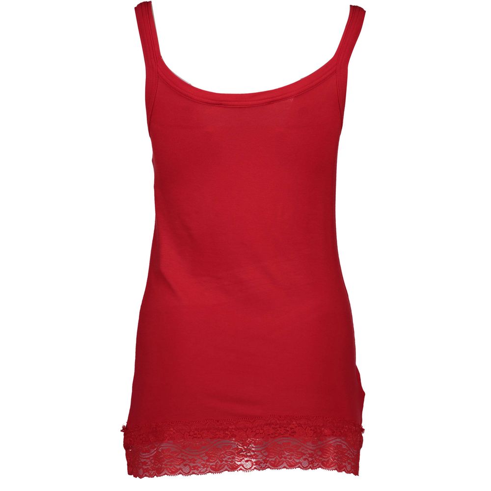 Red Cotton Women Tank