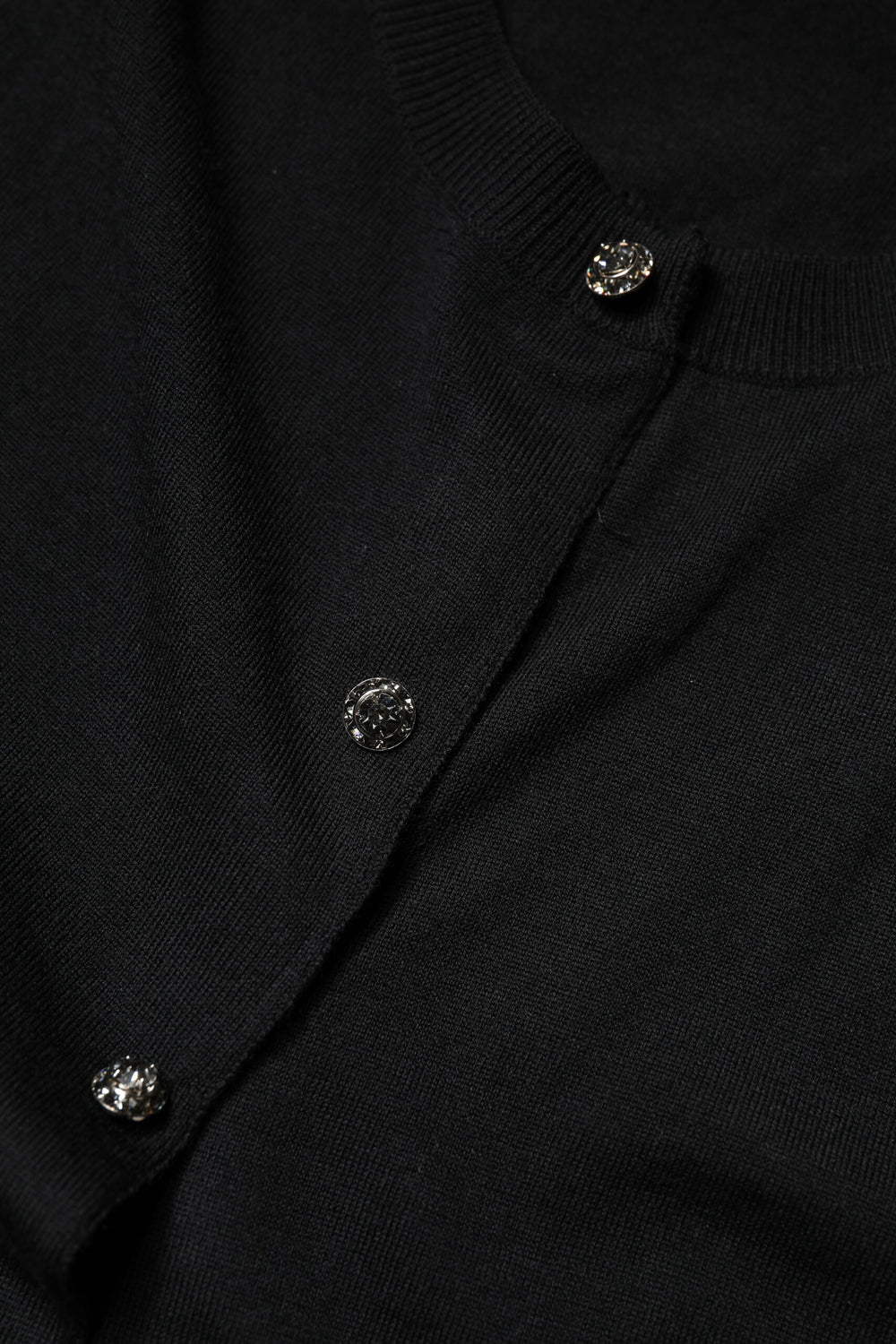 Black Button Down Short Sleeve Blouse Top