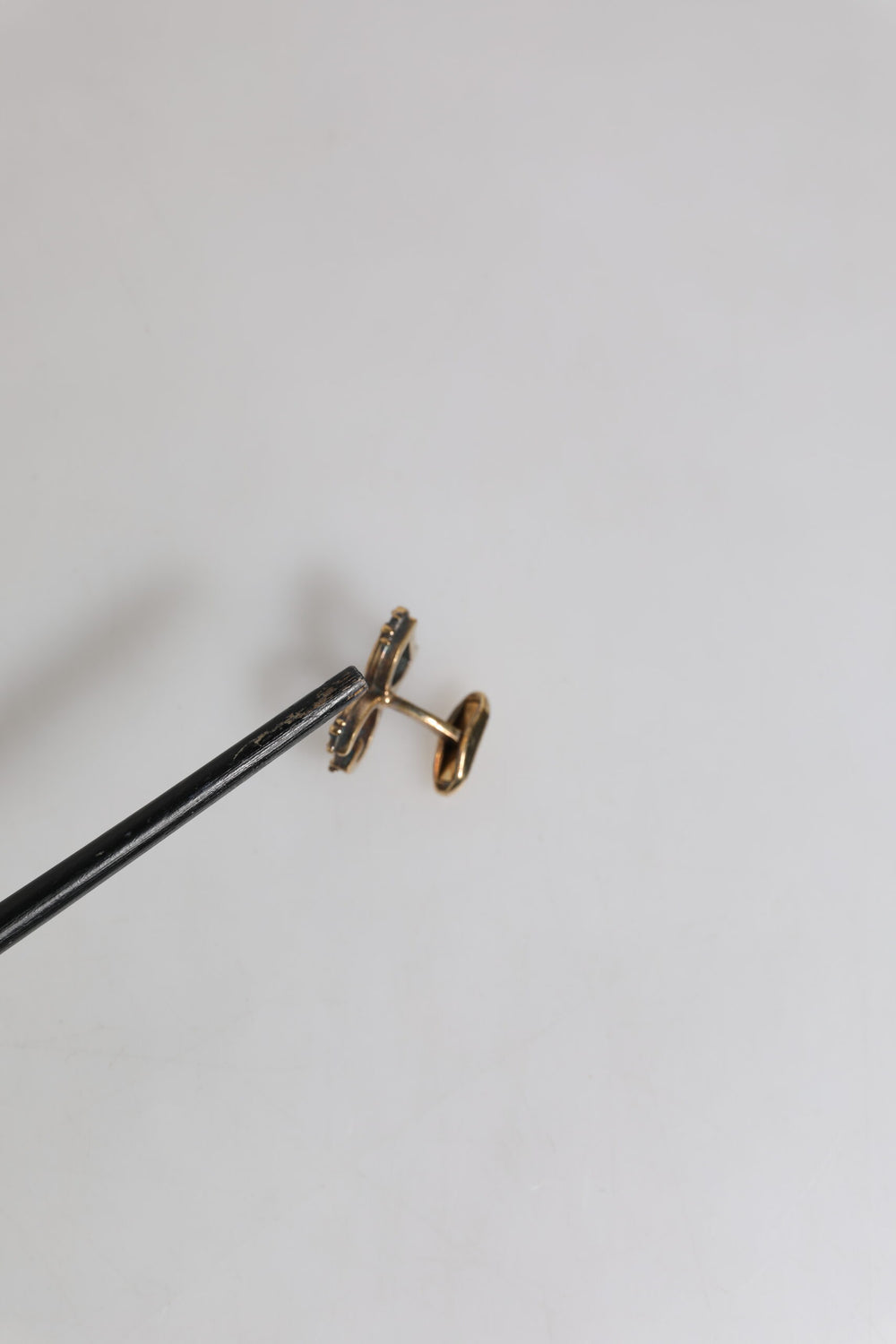 Gold Tone 925 Sterling Silver DG Logo Accessory Cufflink