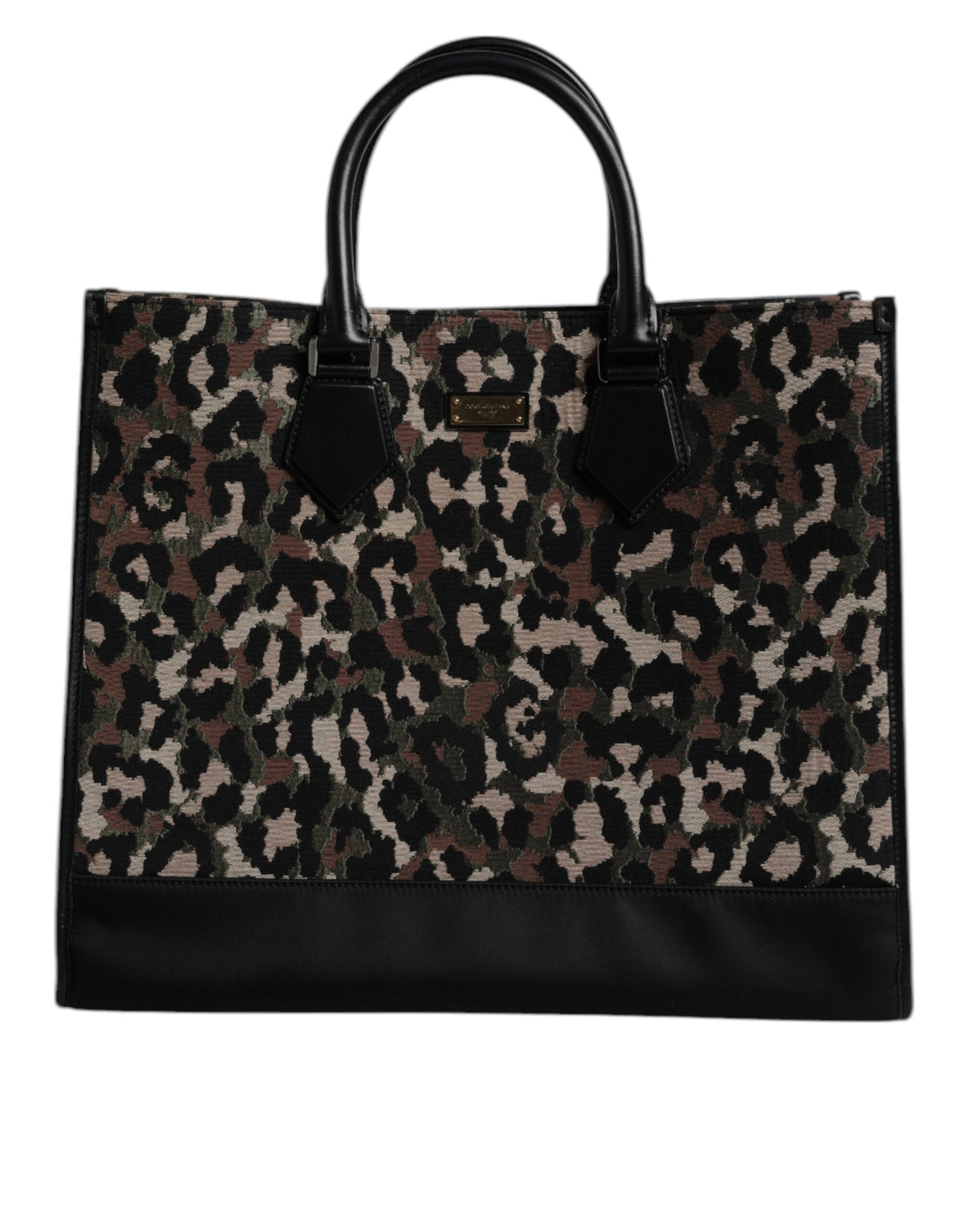 Multicolor Leopard Shopping Tote Shoulder Bag