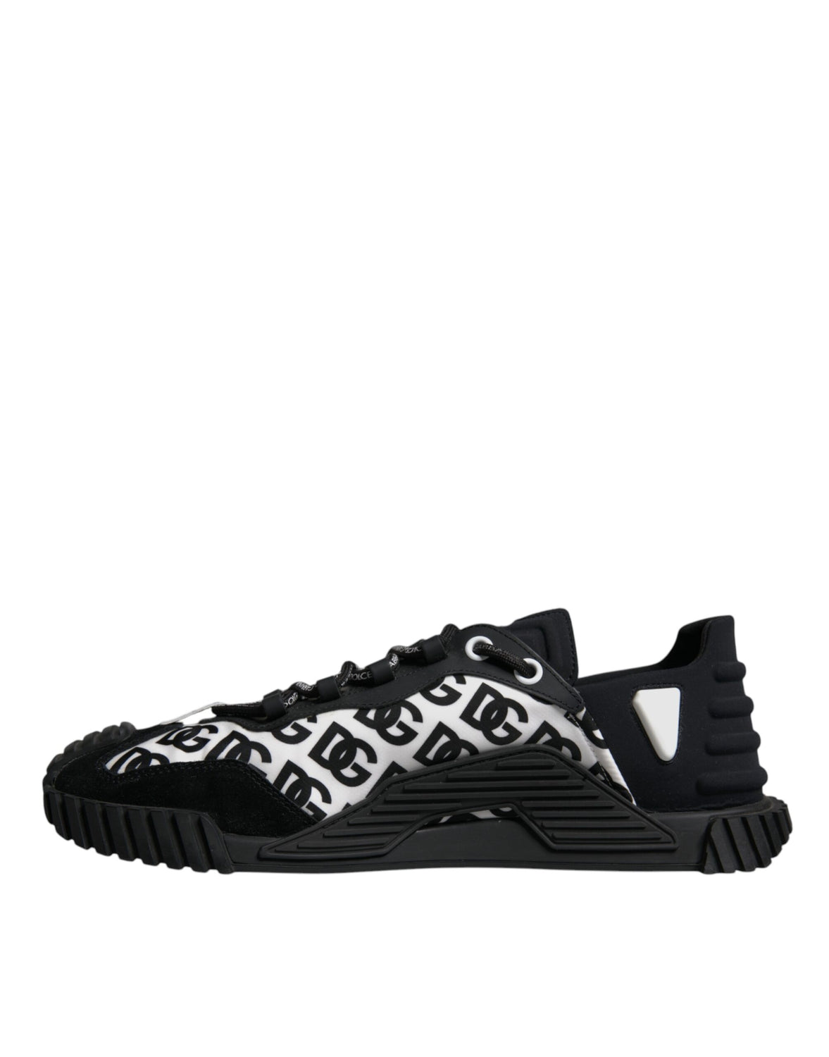 Black Logo Lace Up Low Top NS1 Sneakers Shoes