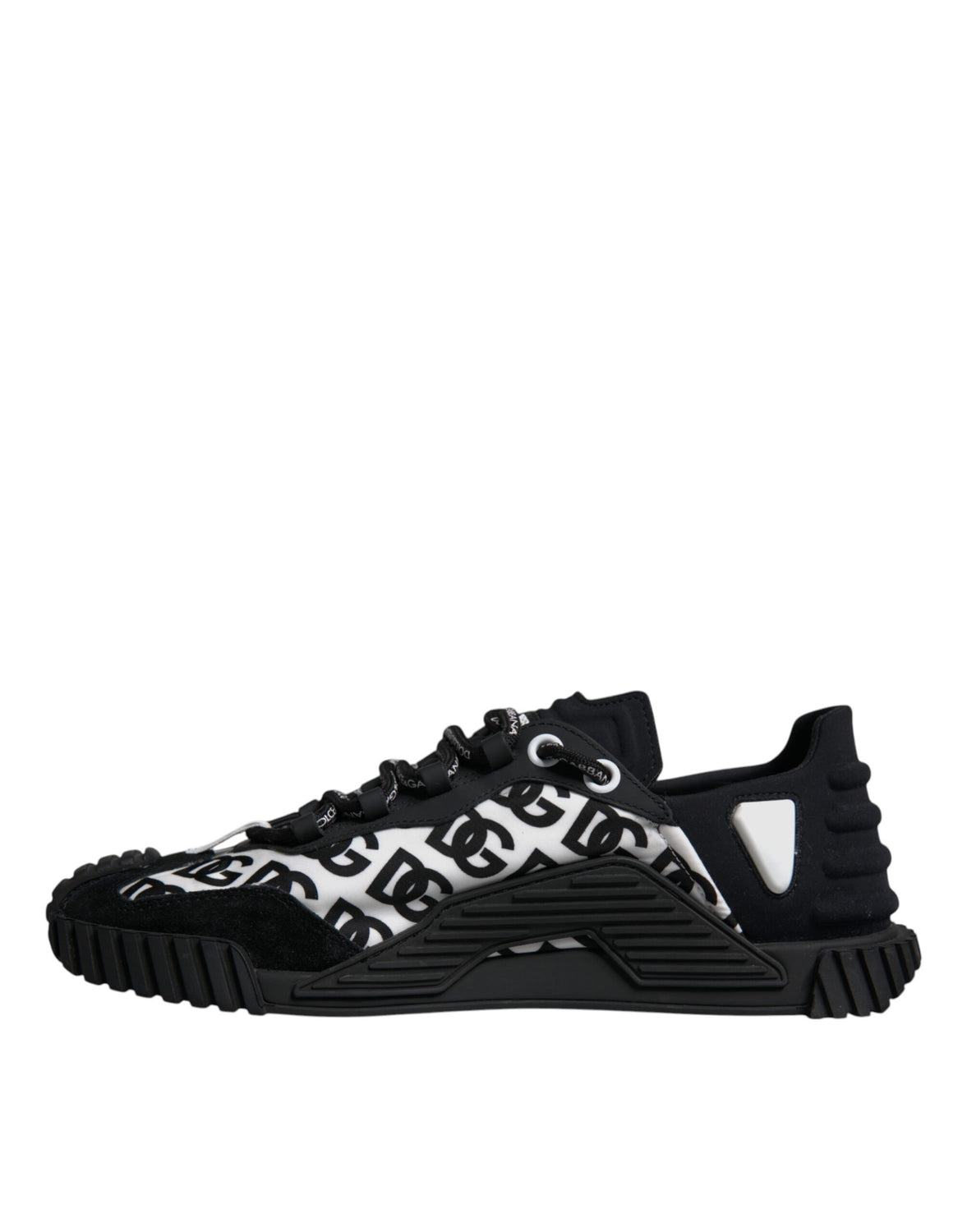 Black Logo Lace Up Low Top NS1 Sneakers Shoes