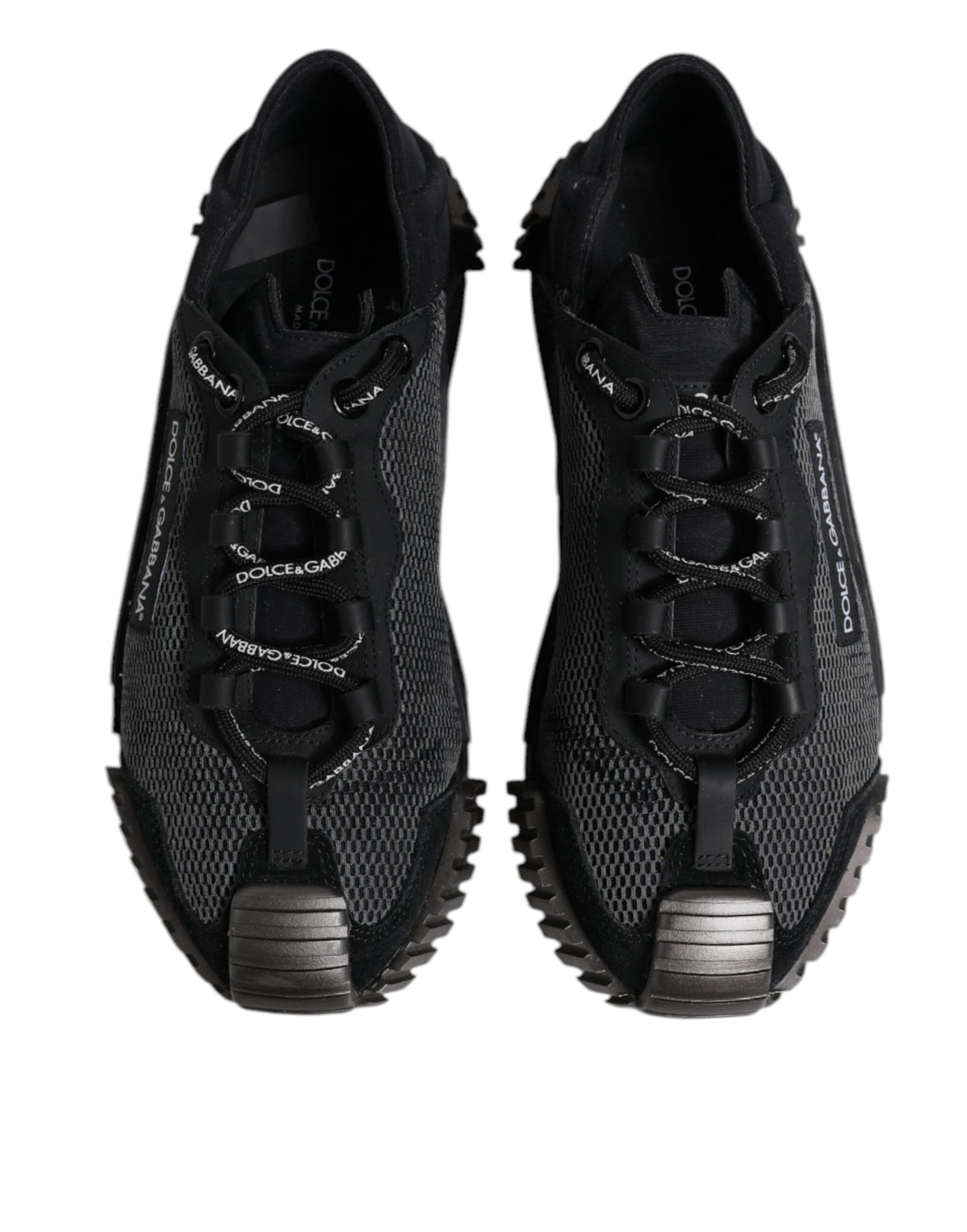 Black Silver Logo Low Top Men Sneakers Shoes