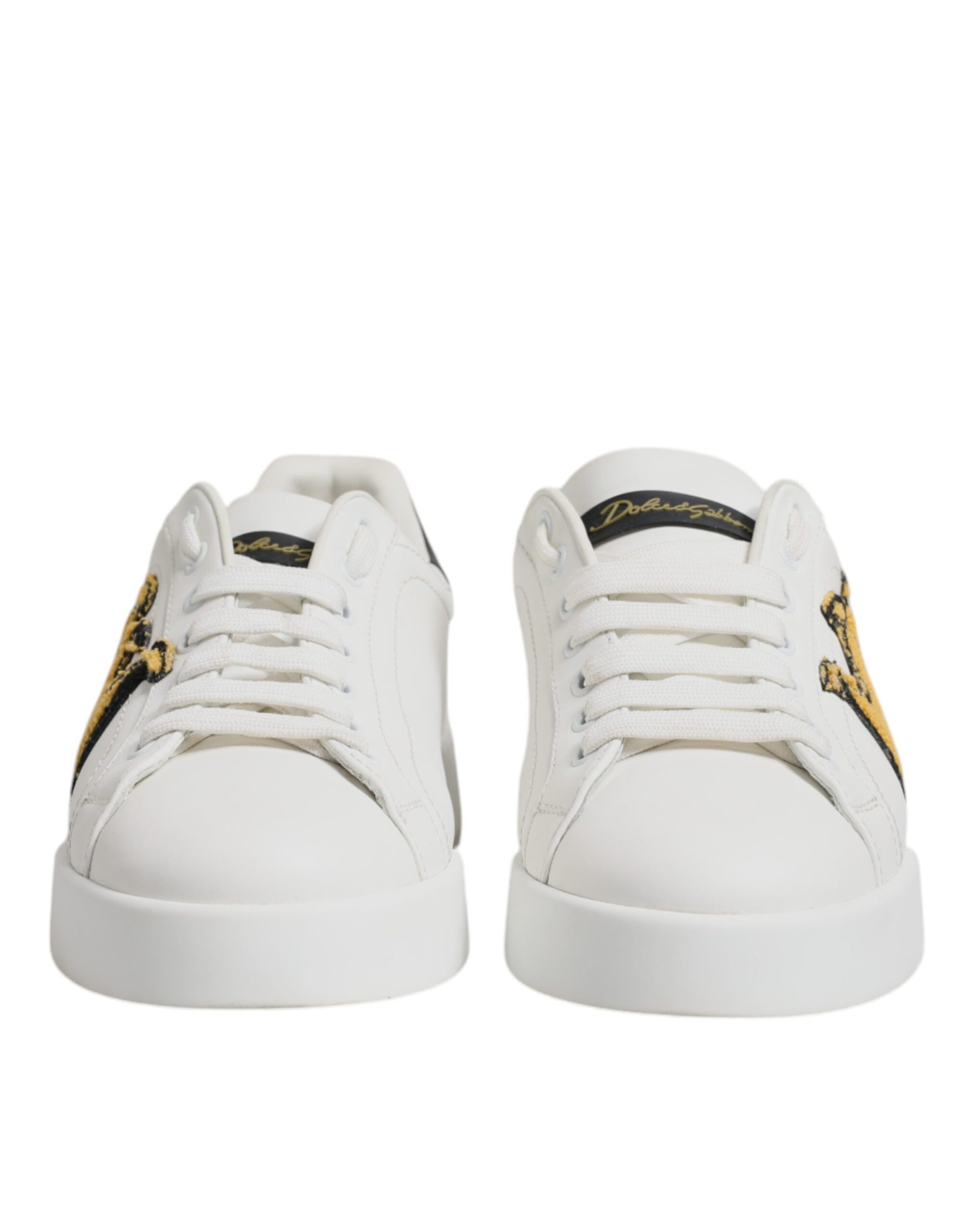 White Royal Crown Low Top Sneakers Shoes