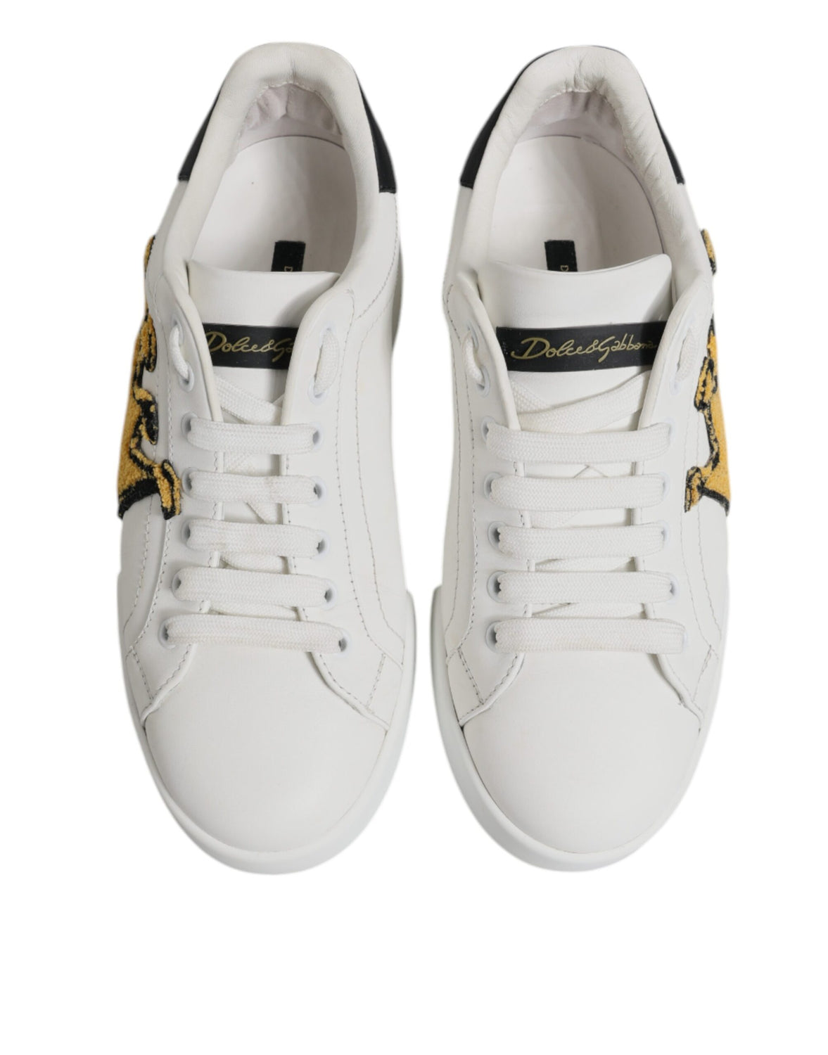 White Royal Crown Low Top Sneakers Shoes