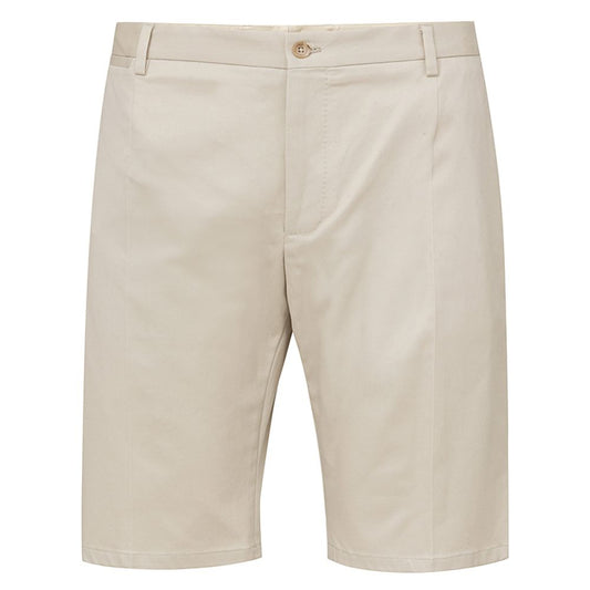 Beige Cotton Bermuda