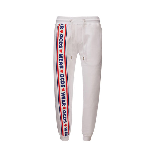 White Cotton Athletic Pants