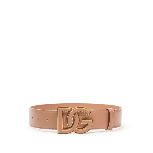 Pink Leather Regular Belt