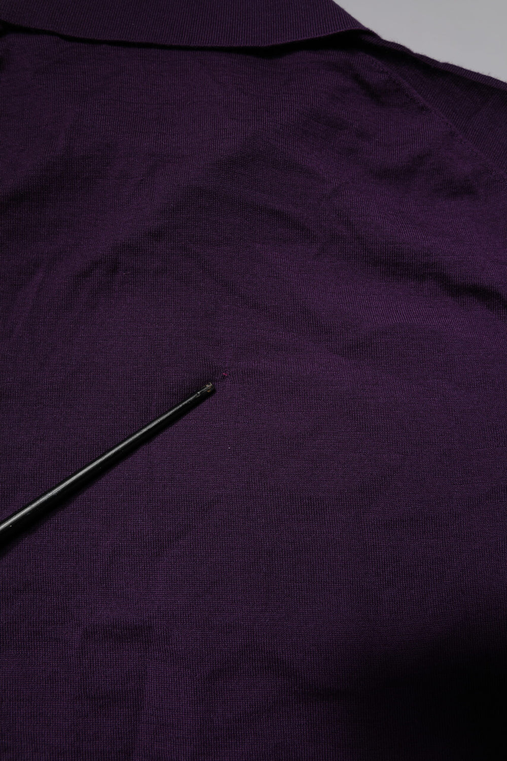 Violet Cashmere Collared Polo T-shirt