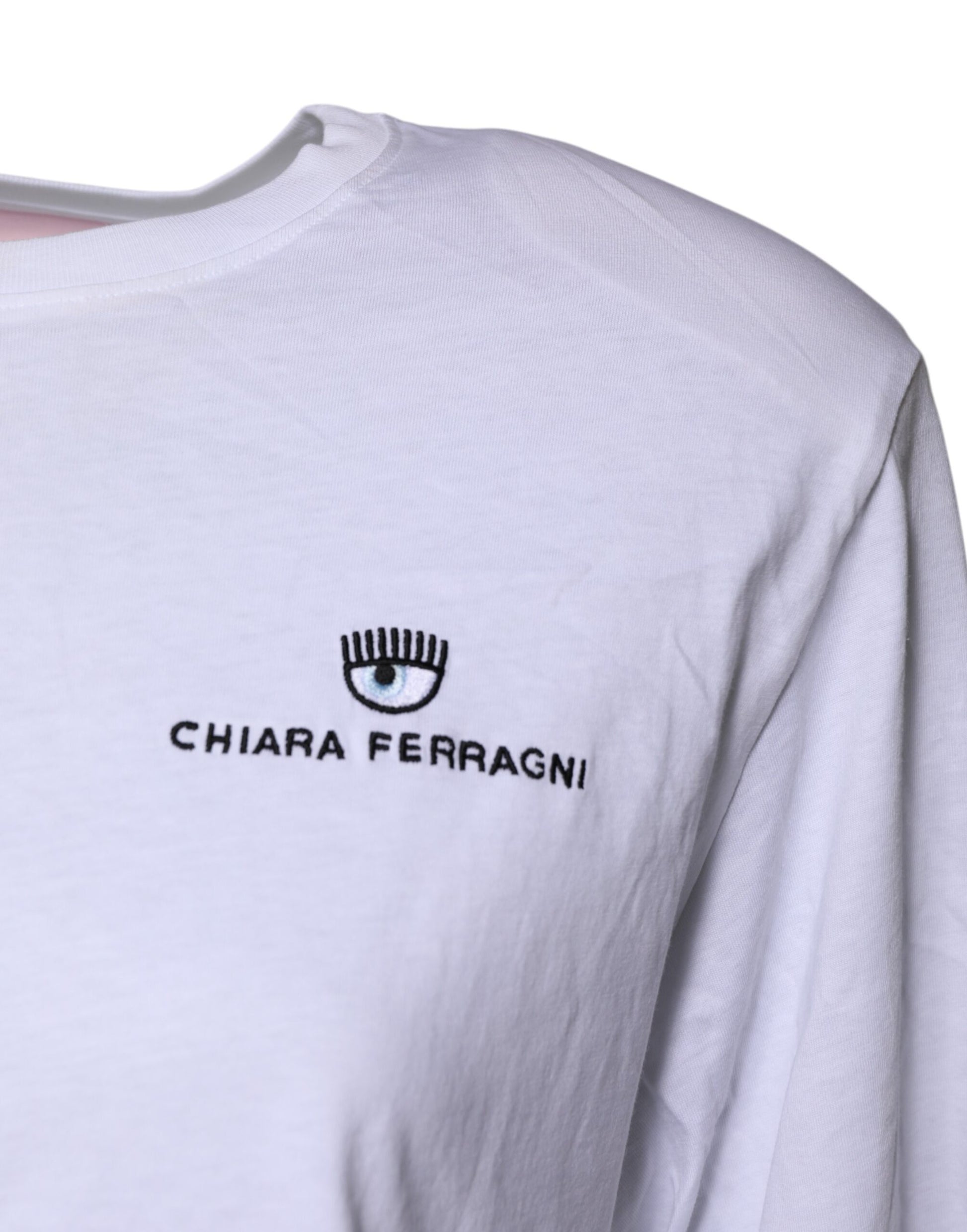 White Short Sleeves Logo Printed T-shirt