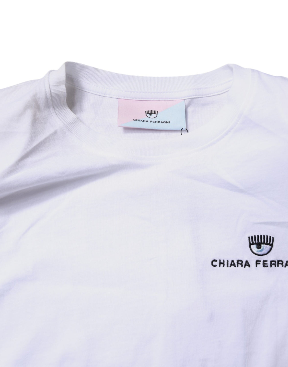 White Short Sleeves Logo Printed T-shirt