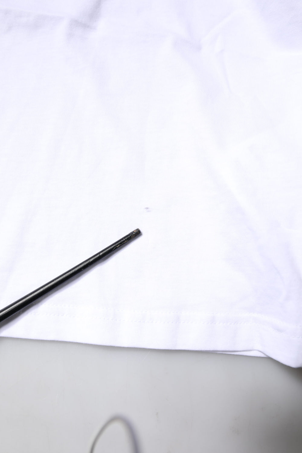 White Short Sleeves Logo Printed T-shirt