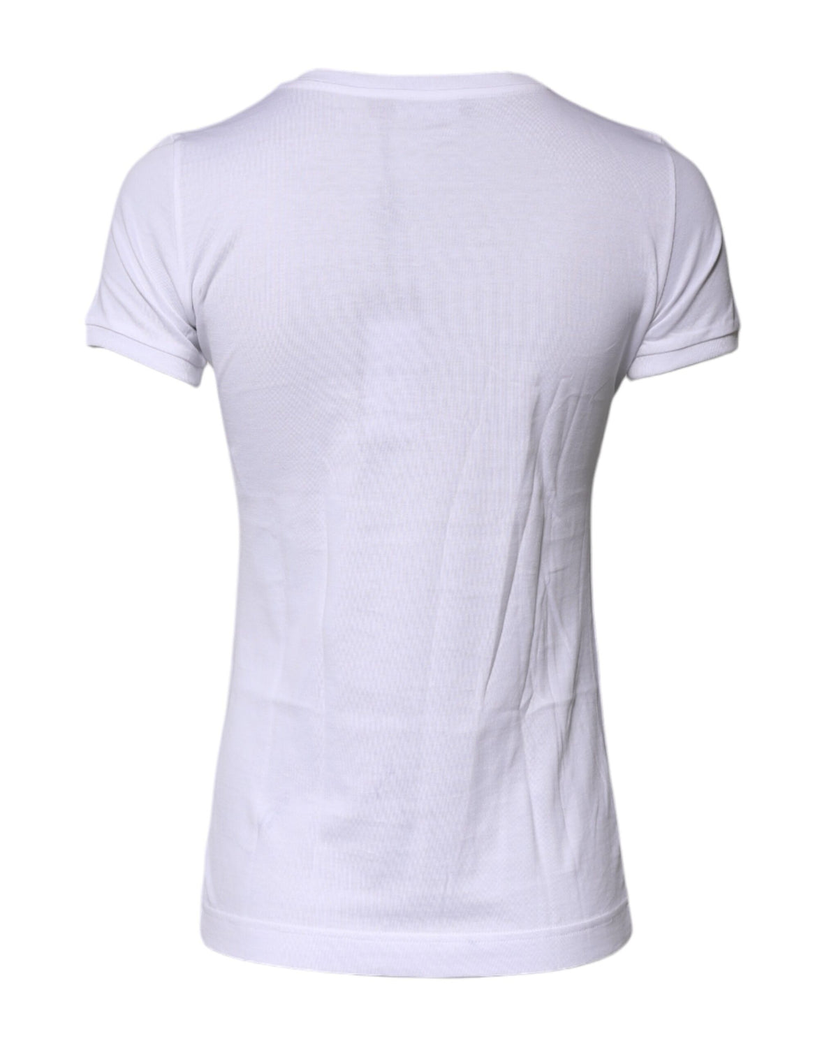 White #DGFAMILY Cotton Embroidery T-shirt