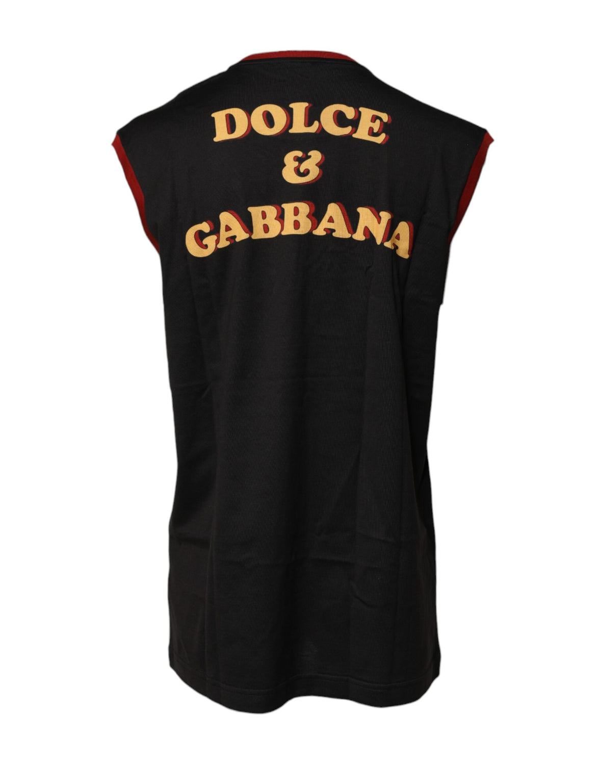Black Pin Up Cotton Round Neckline Tank Top