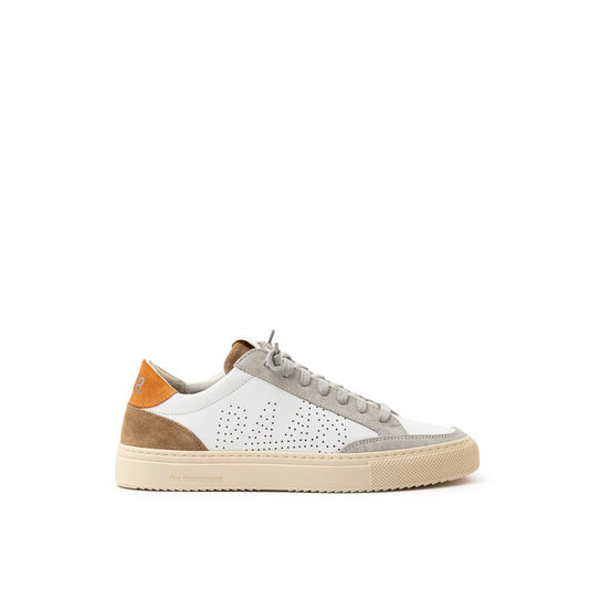 White Leather Athletic Sneakers