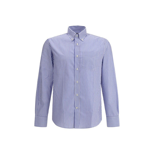 Blue Cotton Pattern Shirt