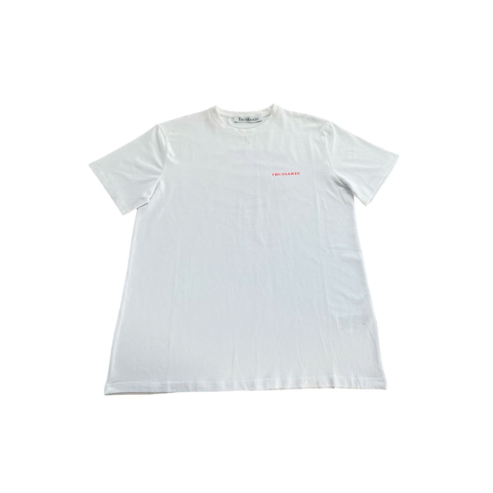 White Cotton Men T-Shirt