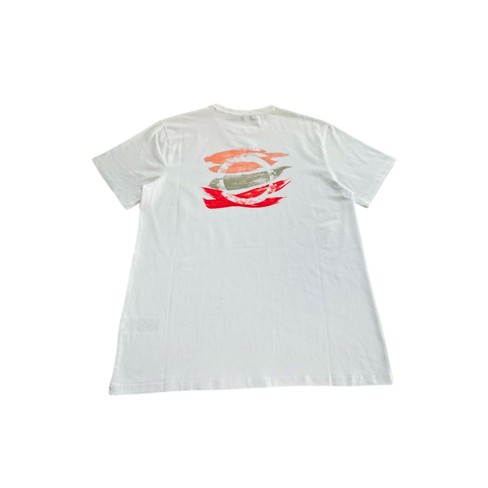 White Cotton Men T-Shirt