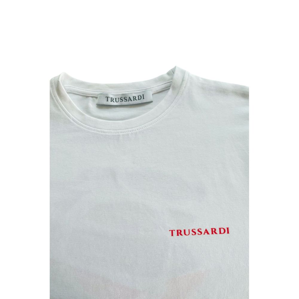 White Cotton Men T-Shirt