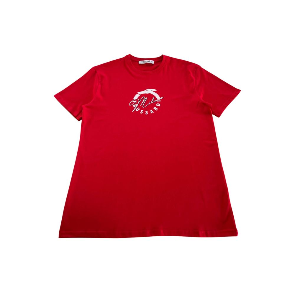 Red Cotton Men T-Shirt
