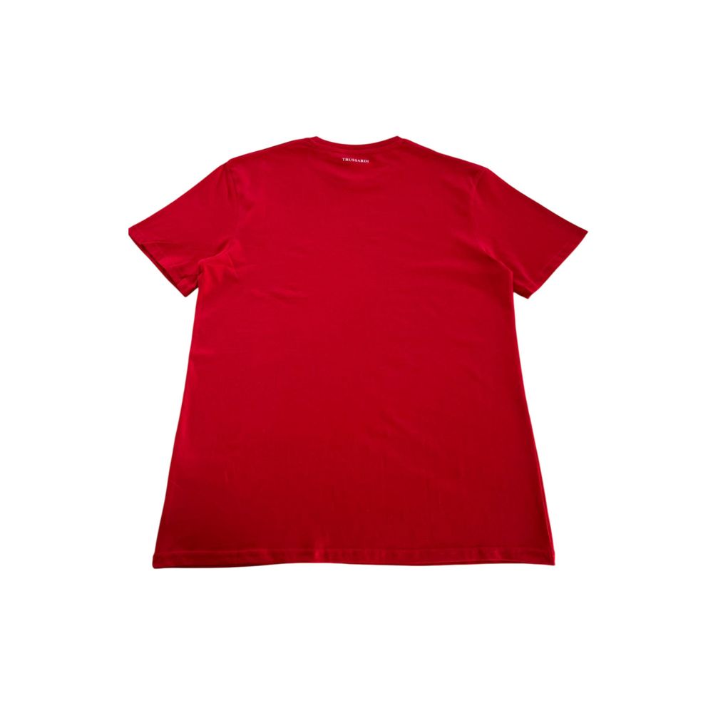 Red Cotton Men T-Shirt